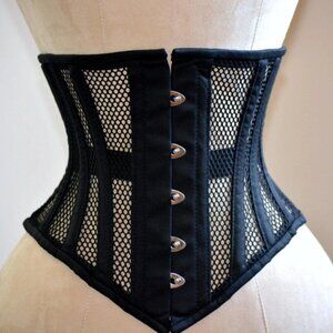 Mesh Underbust Corset Size S for 28-29 waist Steel Boned Shaper Cincher Trainer